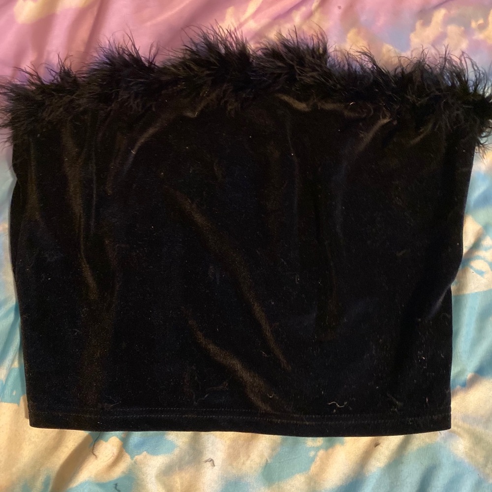 Velvet crop top